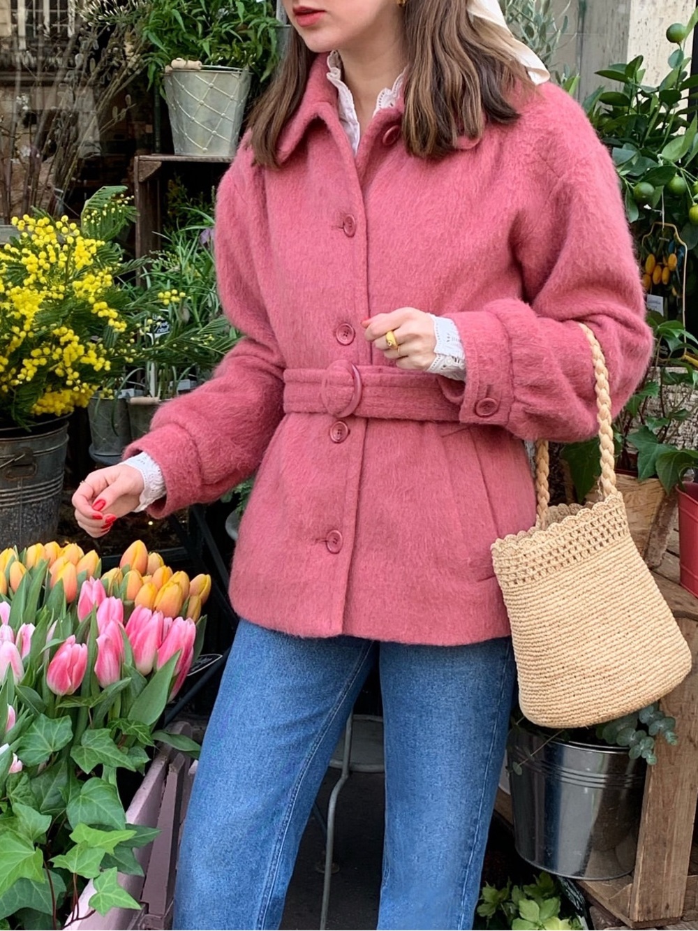 ROUJE Paris Pink Coat
